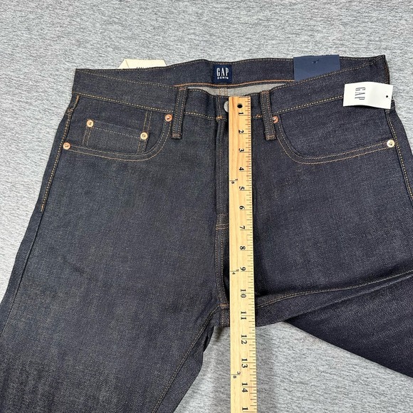 Gap Jeans Mens 31x34 Blue Kaihara Selvedge Denim Slim Fit Mid Rise Hipster NEW - Picture 5 of 16